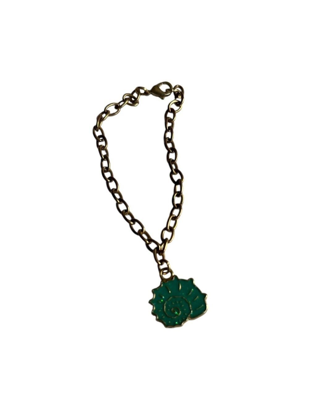 Gold Chain Bracelet Shell Charm